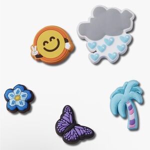 🌴☀️ CROCS JIBBITZ Uniquely You “Chill Summer” 5-Pack – Brand New in Package! ☀️🌴